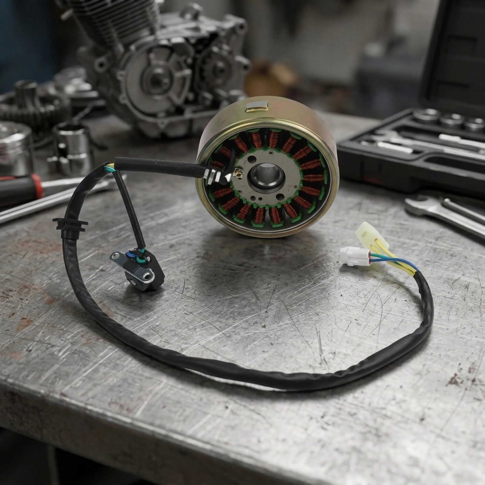 Enhanced Performance WR250F Stator Coil OEM Compatible 5UM-81410-31-00 Easy Installation Enhances Starting Performance