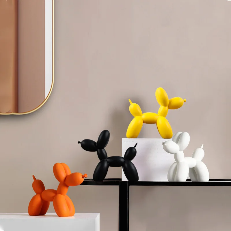 Nordic Creative Balloon Dog Resin Crafts Home Porch Living Room Decoration Office Desktop Exquisite Decoration