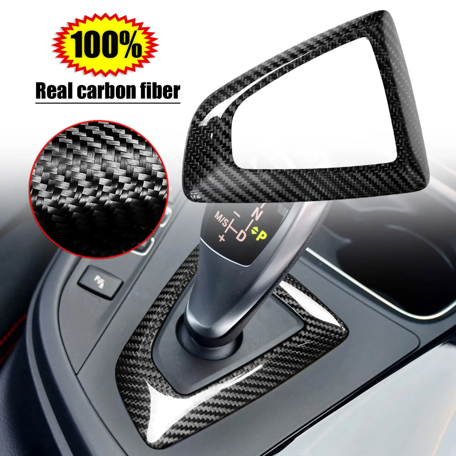 Gear Shift Knob Panel Cover Trim Frame For BMW 1 2 3 4 Series F20 F21 F22 F23 F30 F31 F32 F36 F34 F35