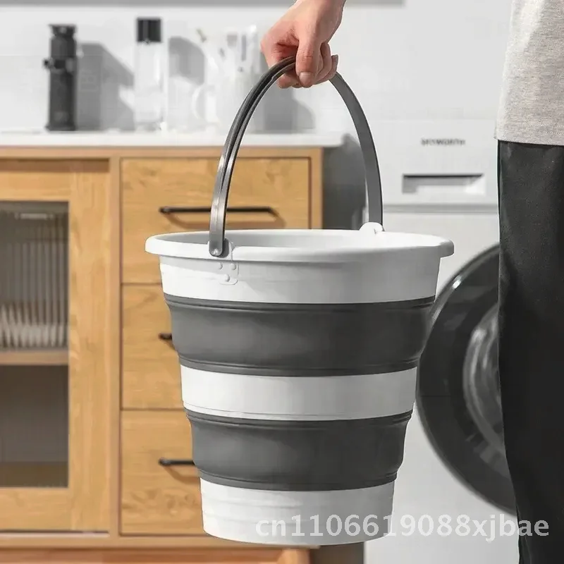 

Collapsible Fishing Bucket Portable Household Cleaning Mop Bucket Outdoor Picnic Camping Space Saving Foldable 5/10/15L