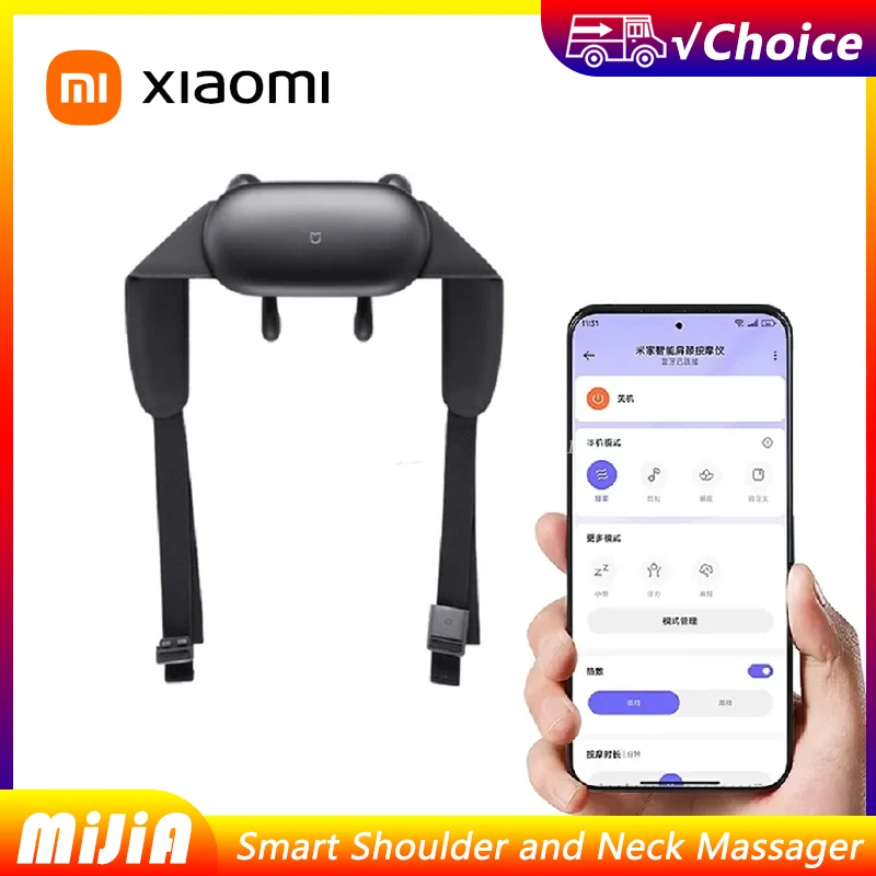 

Xiaomi Mijia умный массажер для плеч и шеи, спа-уровневый теплый тепловой компресс, массажер для плеч и шеи для приложения Mi Home