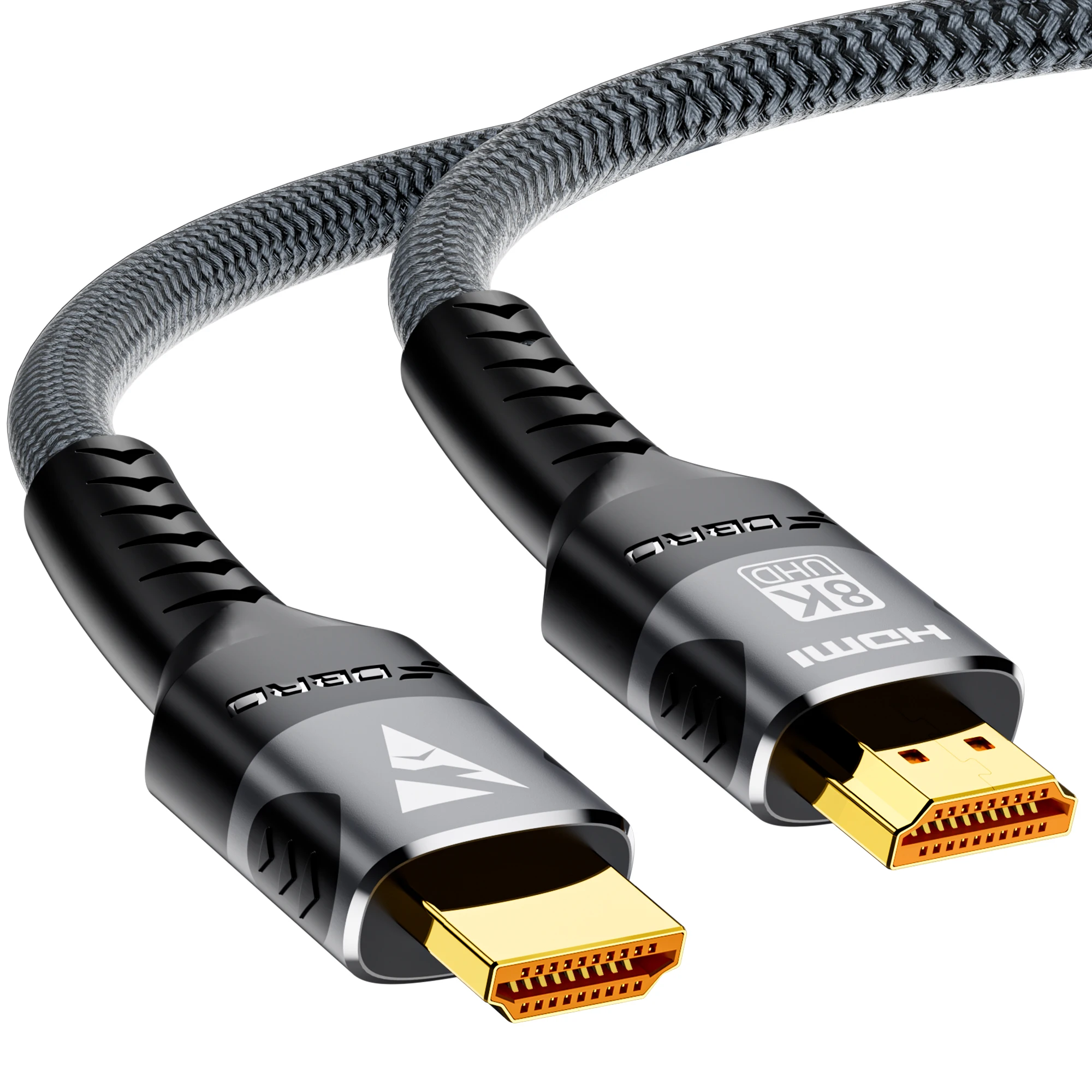 8K HDMI 2.1 Cable  48Gbps , High Speed HDMI Braided Cord-4K@120Hz 8K@60Hz, DTS:X, HDCP 2.2 & 2.3, HDR 10 Compatible  Roku TV/PS5