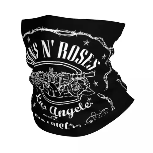 Guns N Roses Sport Label Bandana para hombre y mujer, polaina de cuello estampada, pasamontañas, bufanda mágica, diadema multifuncional, equitación