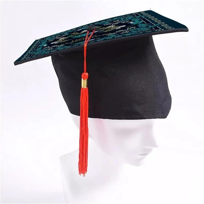 Sublimation Blind -Abschlusskappen Aufkleber Klasse 2024 Grad Caps Toppers C7AC
