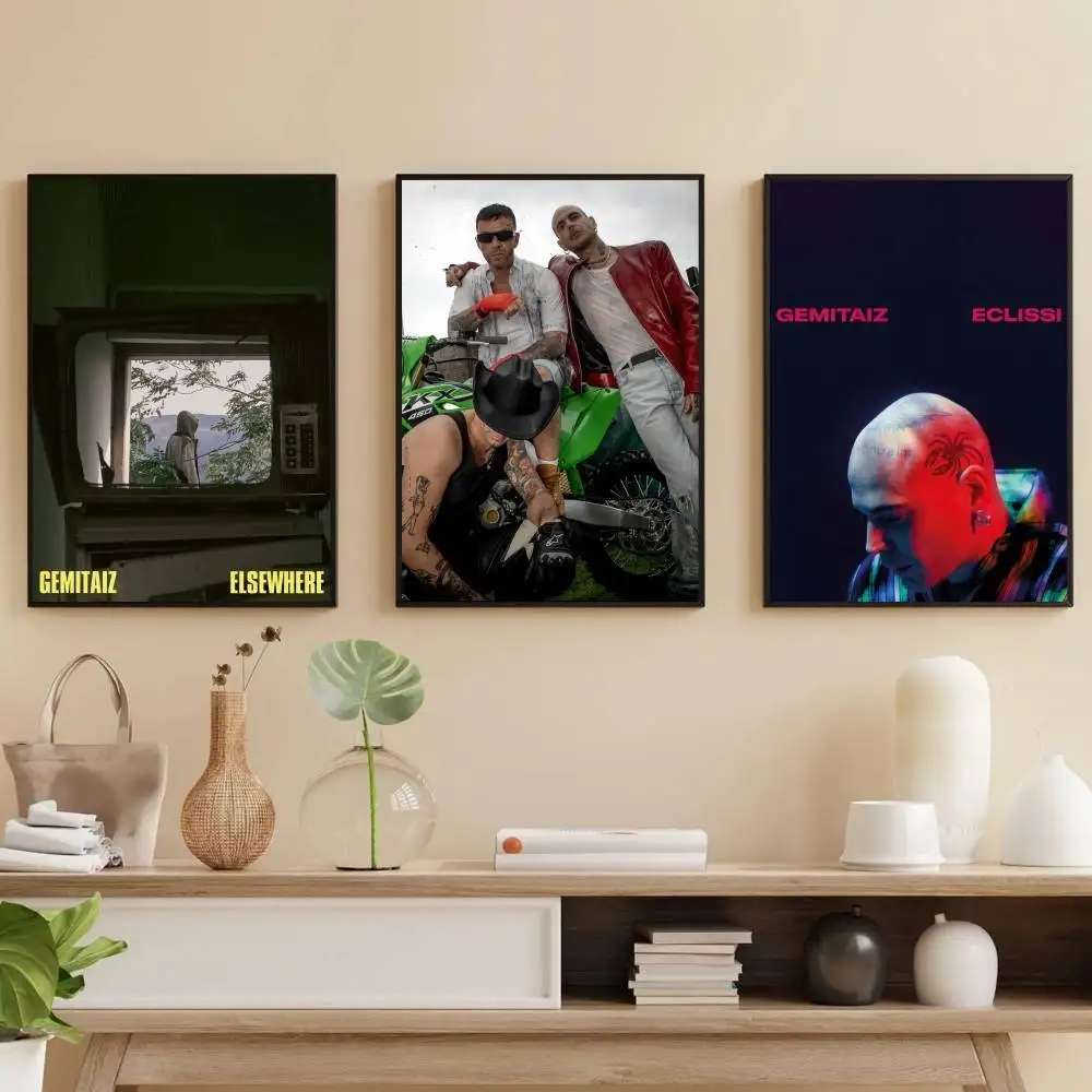 

ELSEWHERE G-Gemitaiz Poster Self-adhesive Art Waterproof Paper Sticker Coffee House Bar Room