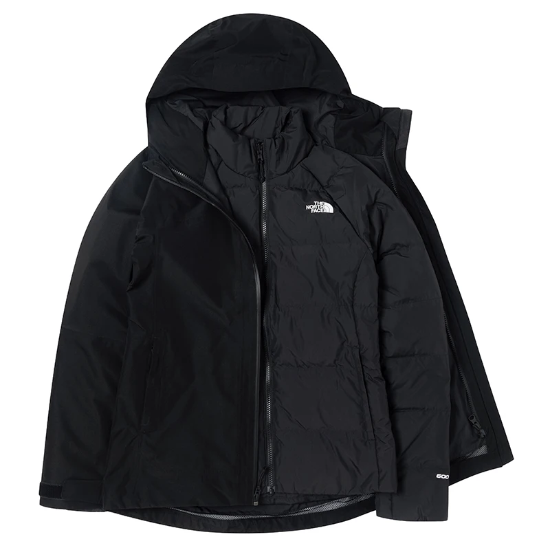 La chaqueta de mujer The North Face es cómoda, elegante, informal, chaqueta deportiva tres en uno de plumón de ganso 8Ed1Jk3