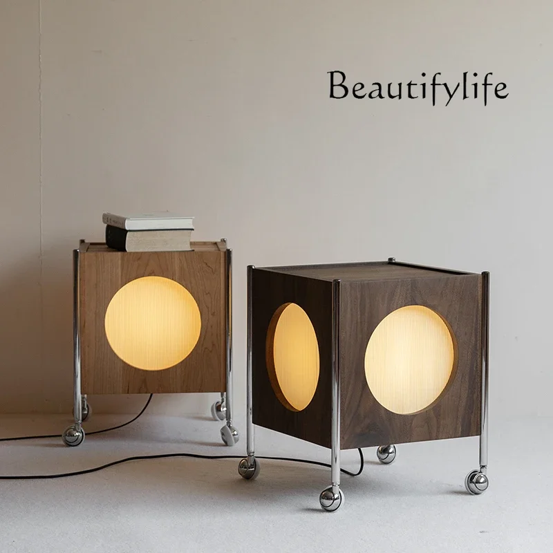 X62 Movable Lighting Atmosphere Side A Few Antique Corners A Few Cherry Wood Black Walnut Paper Lampshade