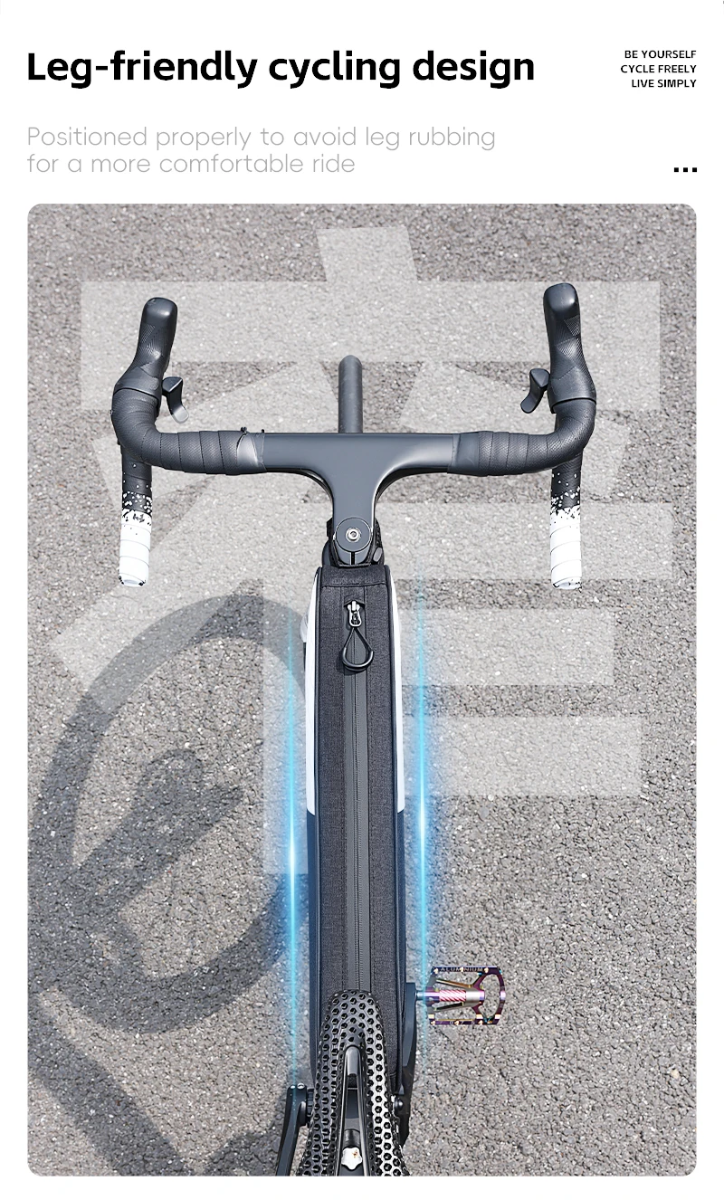 WEST BIKING Fahrrad-Rahmentasche, wasserdicht, stabil, große Kapazität, Werkzeugtasche für Rennrad, MTB, Fahrradzubehör – Detail 8