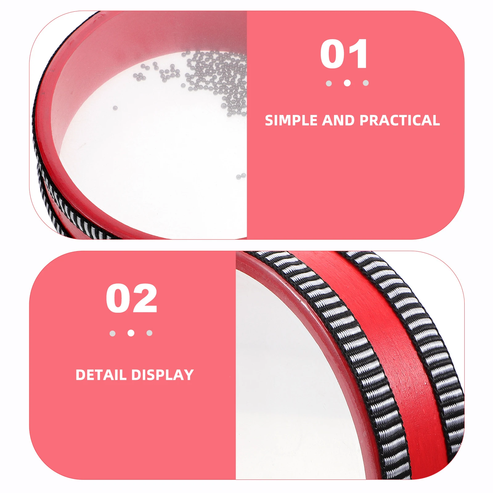 

Ocean Wave Drum Premium Wooden Iron Sand Kids Percussion Instrument For Rhythm Learning Hand Brain Coordination Musical