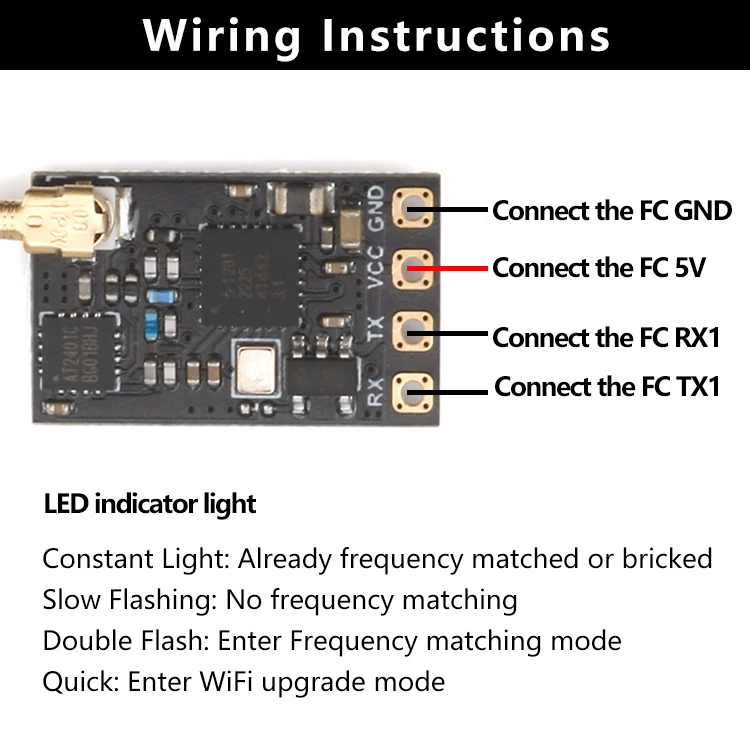 1/2/3/5/10 قطعة ELRS 2.4G استقبال صغير ExpressLRS 2.4G نانو EP1 EP2 RX طويلة المدى ل RC FPV طويلة المدى سباق كوادكوبتر الطائرة بدون طيار #2