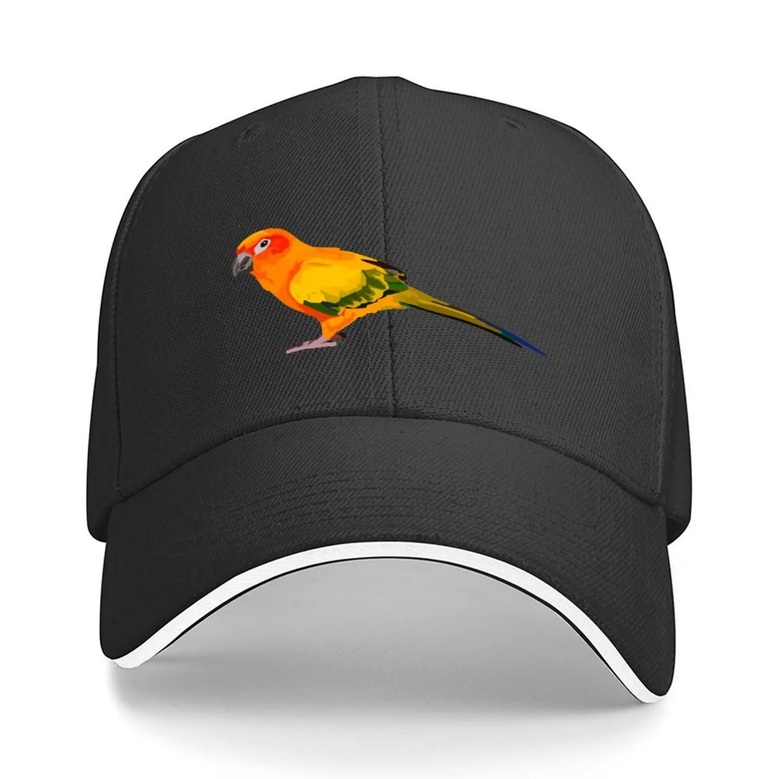 S مخصص لـ Sun Conure قبعة بيسبول قبعة سائق الشاحنة للأطفال قبعة ديربي قبعة الهيب هوب للرجال ملابس الجولف النسائية