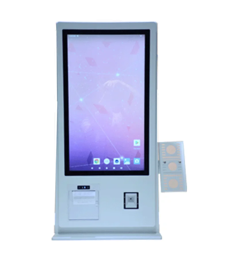 

Factory price oem custom qr code restaurant print scan 21.5" self service ordering payment kiosk machine