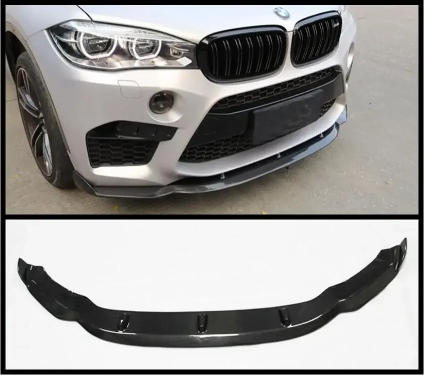 

Передний бампер из углеродного волокна для разветвителей, накладки на чашки для BMW X5M X6M F85 F86 2015 2016 2017 2018 2019