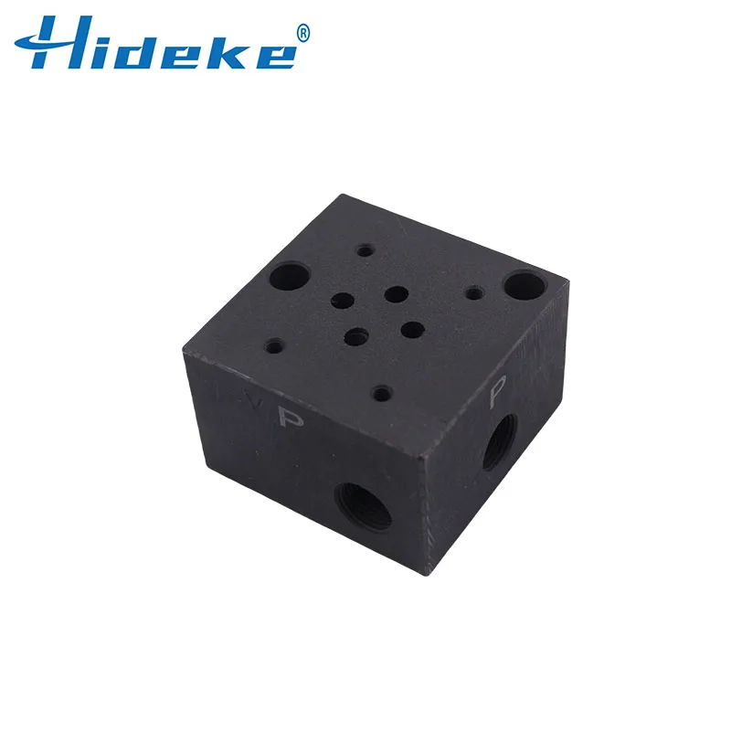 02-1W Hydraulic directional valve base manifold for SWH/DSG-/01/02 4WE6 Solenoid valve installation valve oil circuit block DN6