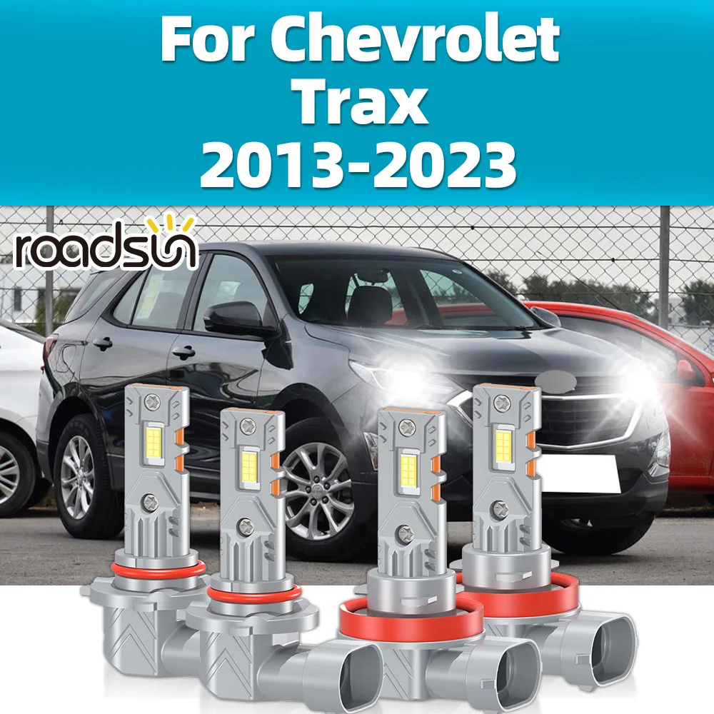 

2/4Pcs LED Bulbs 6000K For Chevrolet Trax 2013 2014 2015 2016 2017 2018 2019 2020-2023 Car Front Headlights 30000LM CSP Headlamp