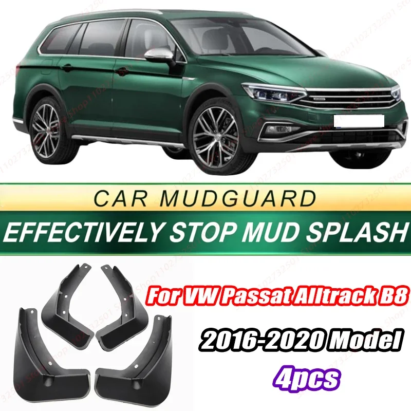 For VW Passat Alltrack B8 2016-2020 Model 4PCS Front Rear Mud Flaps Splash Guards Fender Mudguards Auto Accessories