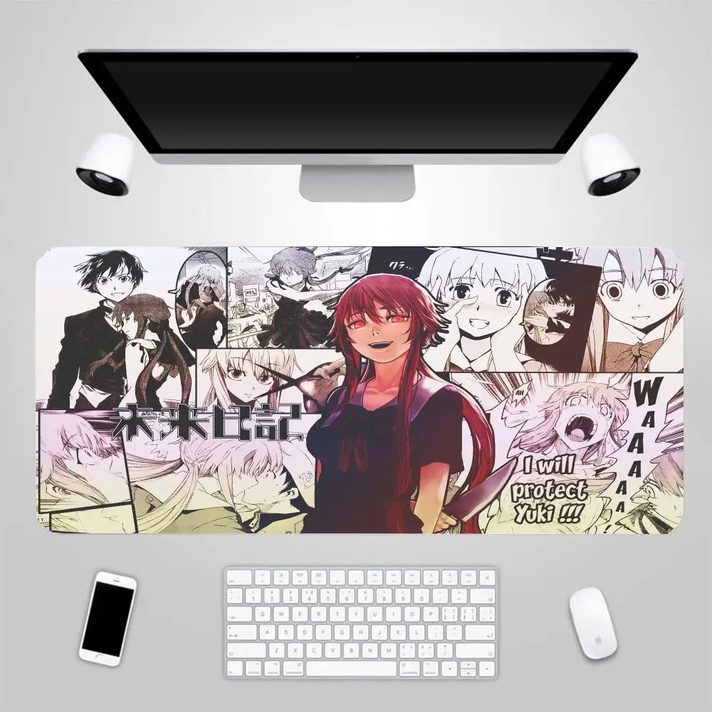 

Gasai Yuno Deskmat Xxl Gaming Mouse Pad Gamer Rgb Kawaii Desk Accessories Mousepad Mats Anime Mause Pc Pads Carpet Mat Large Led