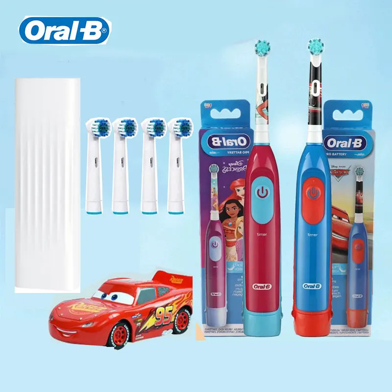 Cepillo de dientes eléctrico Oral B para niños | temporizador 2 minutos, pilas 🪥