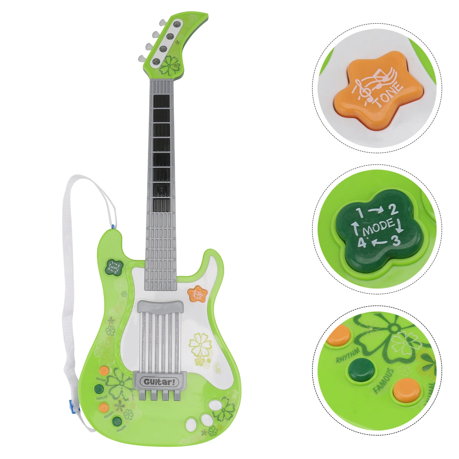 Children's Toys Kid Simulation Bass Player Guitar Electronic Musical Instruments for Kids Toddler