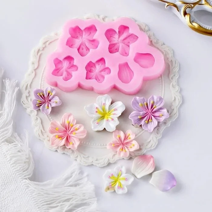 

3D Flower Silicone Molds Chrysanthemum Branch Fondant Chocolate Mould Resin Molds Baking Tools Cake Decoration Accessories