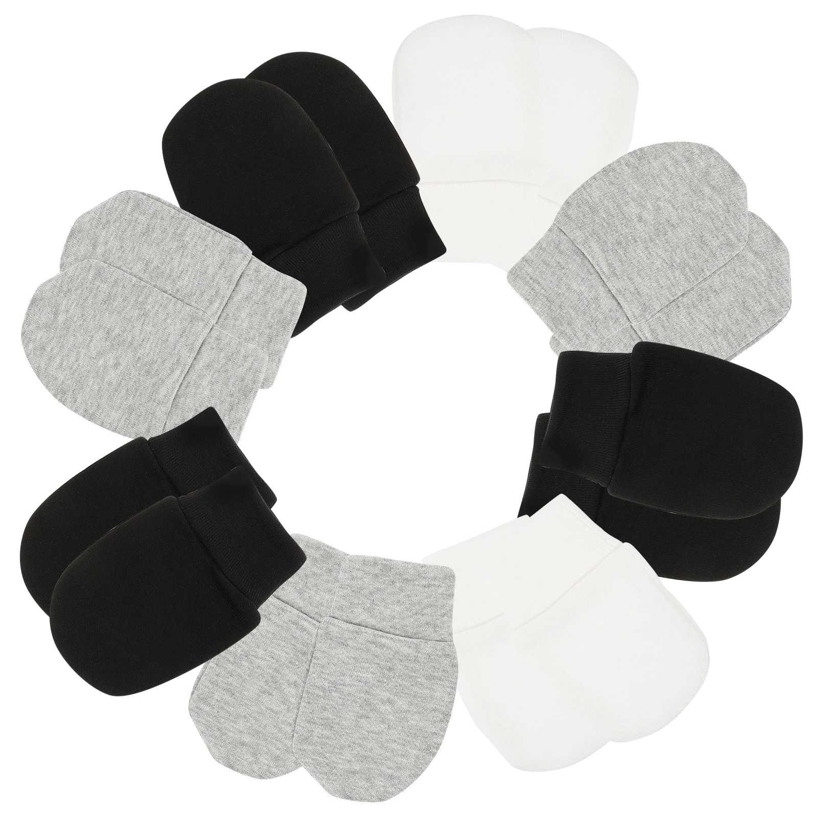 ถุงมือป้องกันรอยขีดข่วนสำหรับเด็กทารก ผ้าฝ้ายพรีเมียม ถุงมือป้องกันรอยขีดข่วนสำหรับเด็กทารก นุ่มสบาย ทารกแรกเกิด