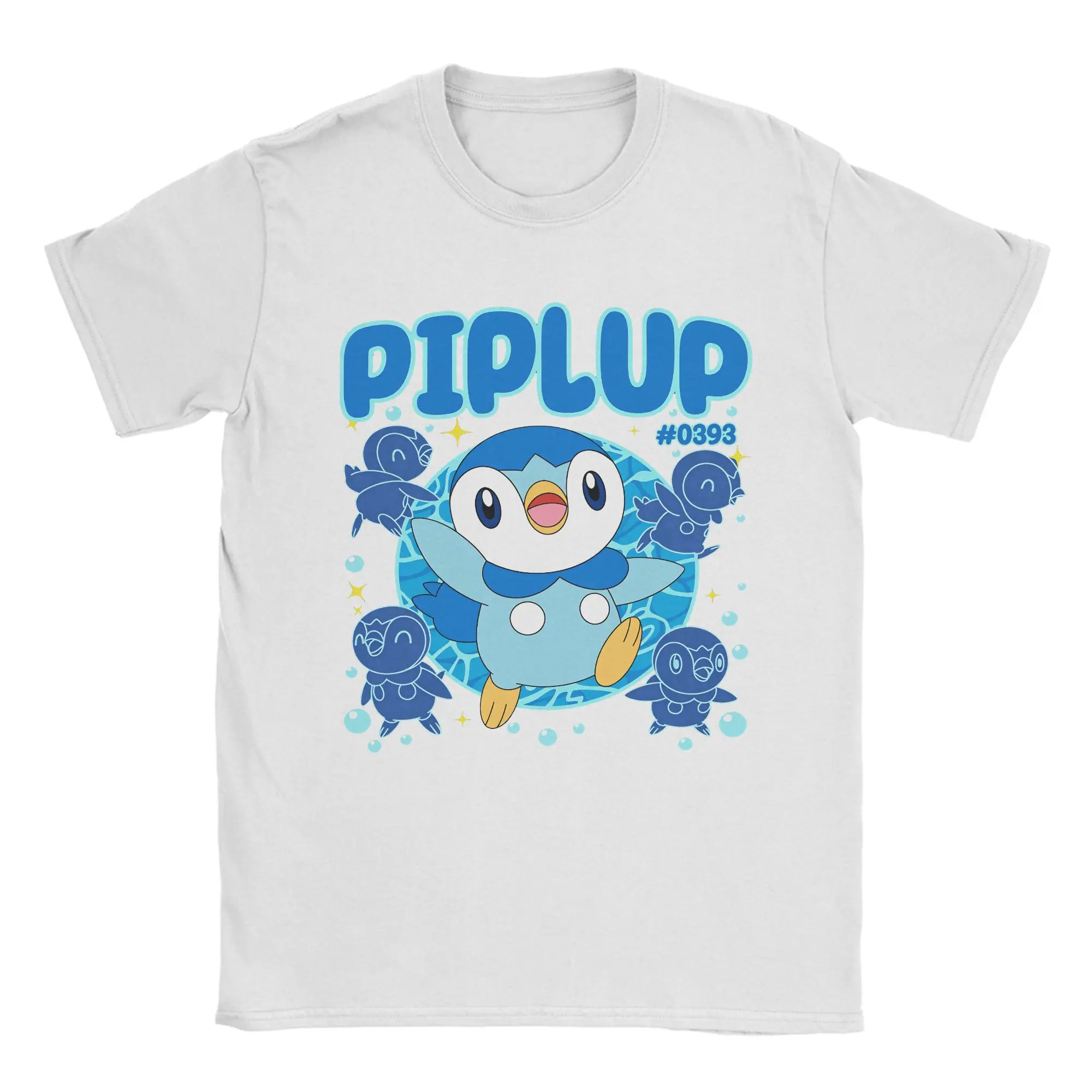 Awesome Pokemon Piplup Focused Printed T-shirt Summer Men's and Women's T-shirt Trendy Loose Casual Y2K Short Sleeve 2026 New