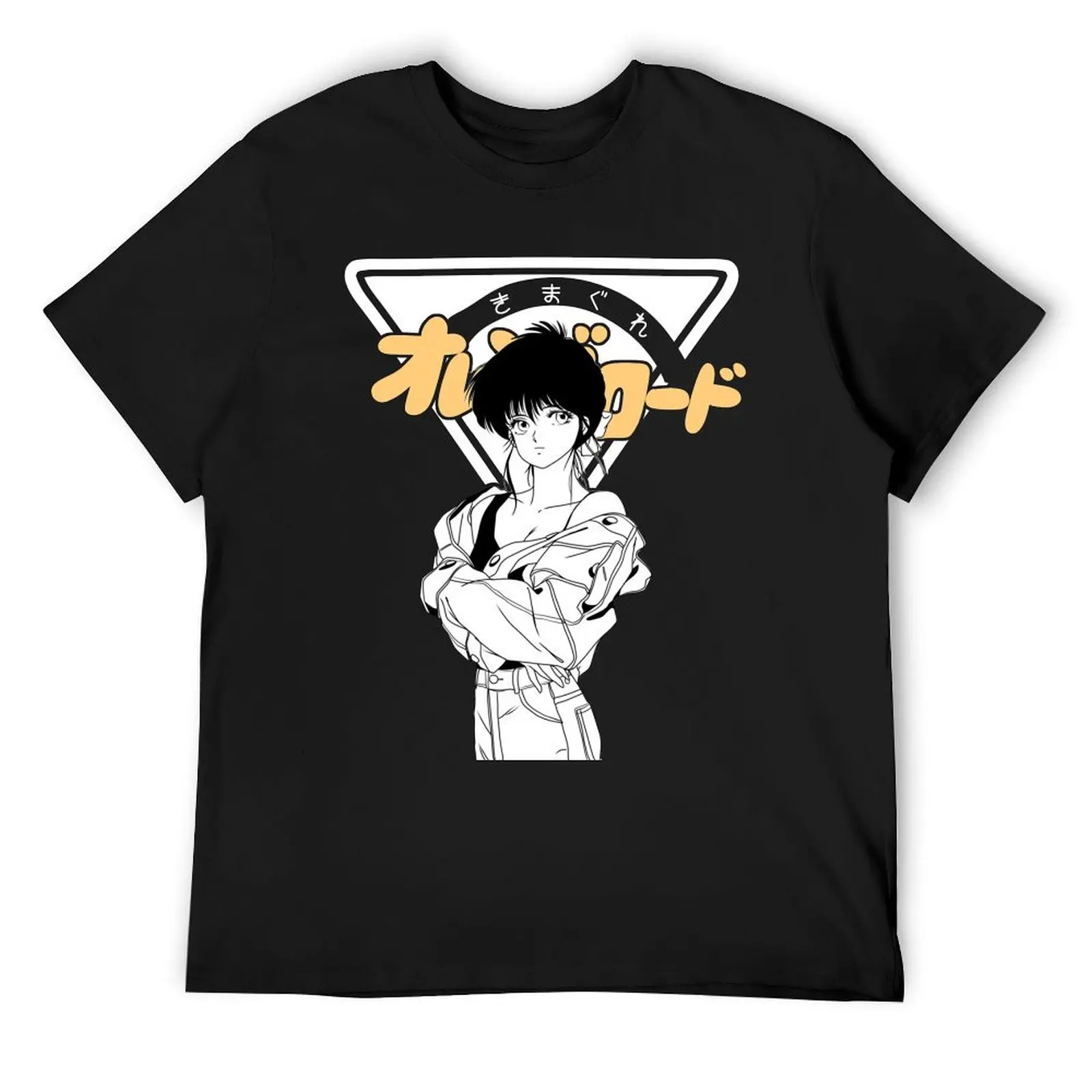 

KIMAGURE ORANGE ROAD T-Shirt blacks street wear summer tops man t shirt black t shirts for men