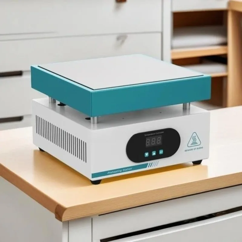 

600W Constant Temperature Heating Table 200x200mm Mobile Phone Split Screen PCB Hot Plate Preheating Table LED Lamp Desoldering