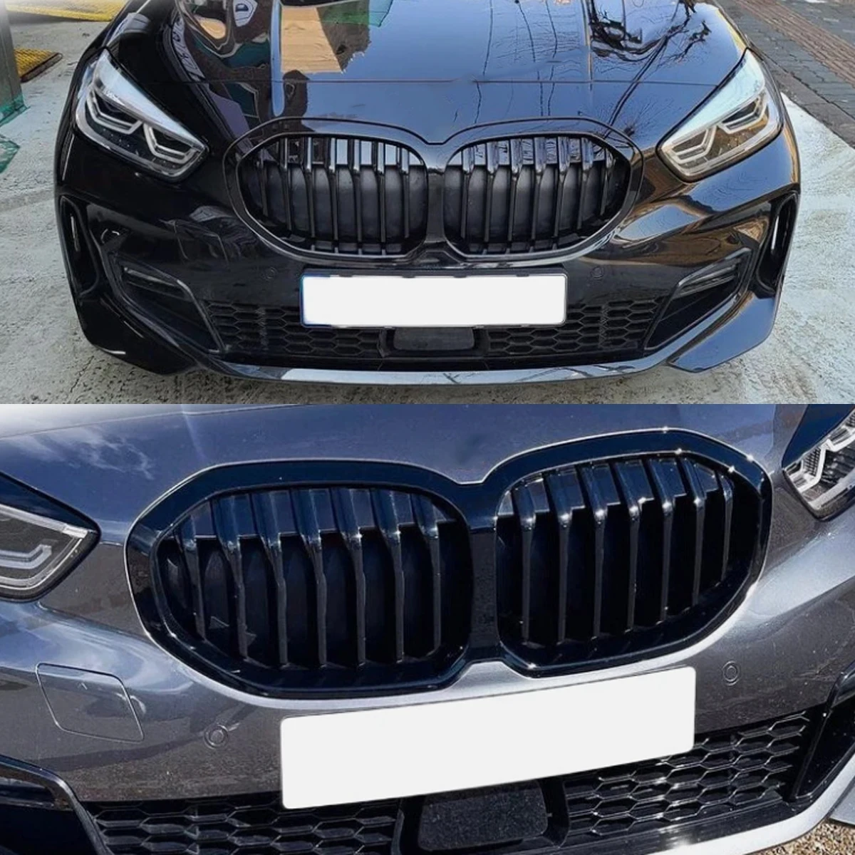Calandre de pare-chocs avant pour BMW Série 1 F40 116i 118d 120d 128ti M135i Calandre centrale de style diamant 2019 2020 2021 2022-UP