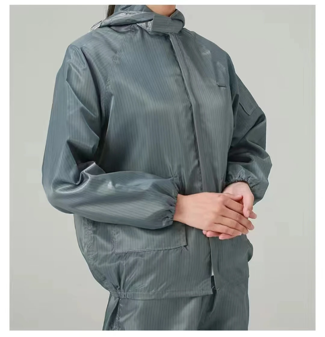 Unisex Reusable Anti-Static Safety Clothing With Pockets Dust-Proof Clean Paint Materials Isolation Split Type Work Clothes