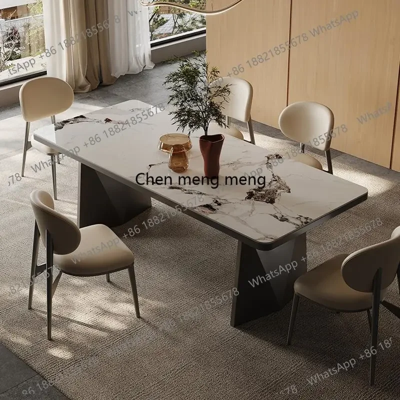 D178 Japanese Modern Restaurant Table Aesthetics High Quality Simple Dining Table Unusual Nordic Trendy Muebles Trendy Furniture