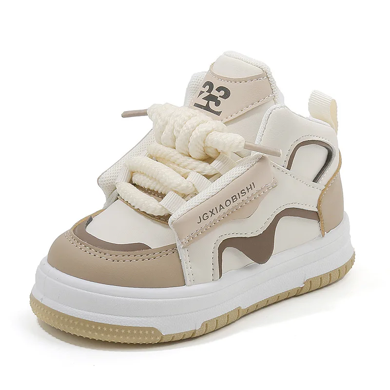 Kinder Sneakers 2024 Lente Jongens Casual Sneakers Hoge Meisjes Broodschoenen Dopamine Baby Papa Schoenen