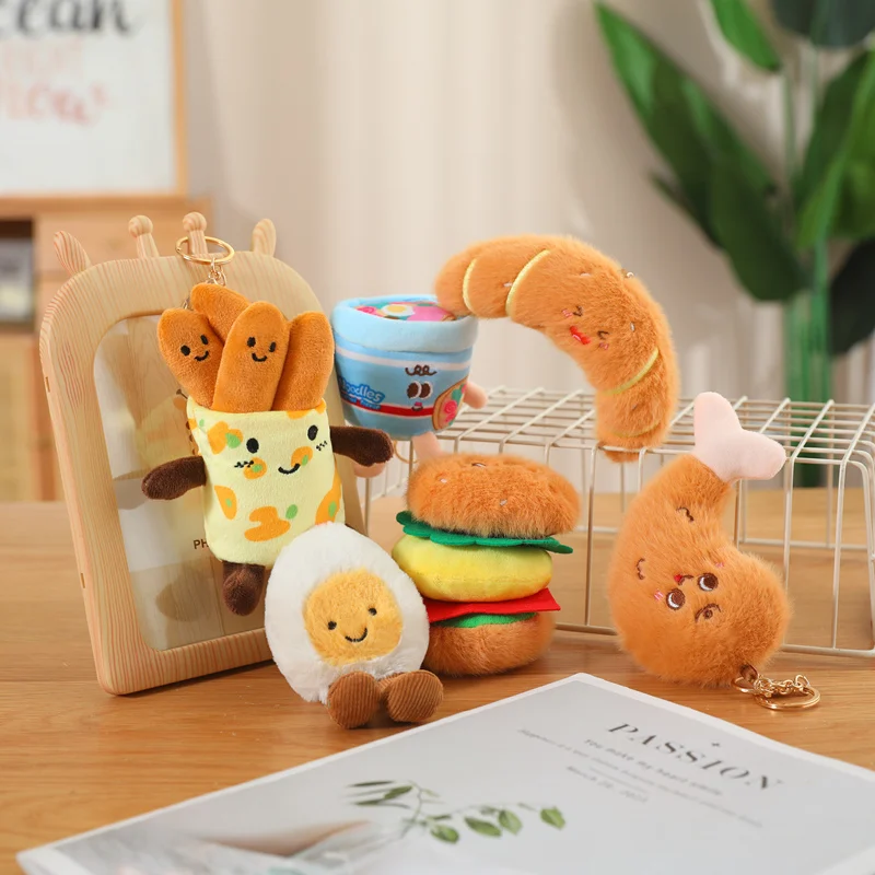 Creative Cartoon Cute Instant Noodles Plush Toy Kawaii Sandwich Stuffed Food drumstick Soft Plush Doll Sofa Pillow For Kids Gift