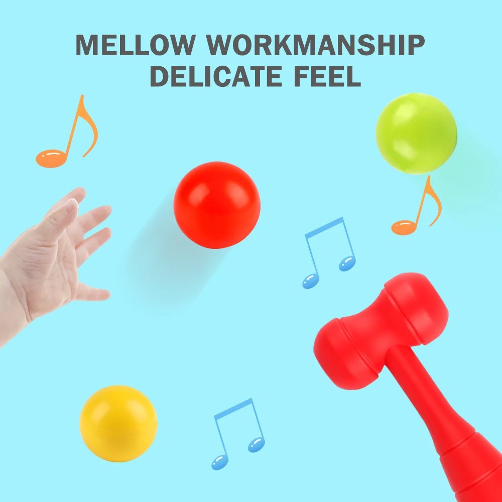 Montessoriowa ławka do uderzania, edukacja wczesnoszkolna, rozwija koordynację wzrokowo-ruchową i rytm, bezpieczny materiał dla dzieci w wieku 3+ lat, dla chłopców i dziewczynek.