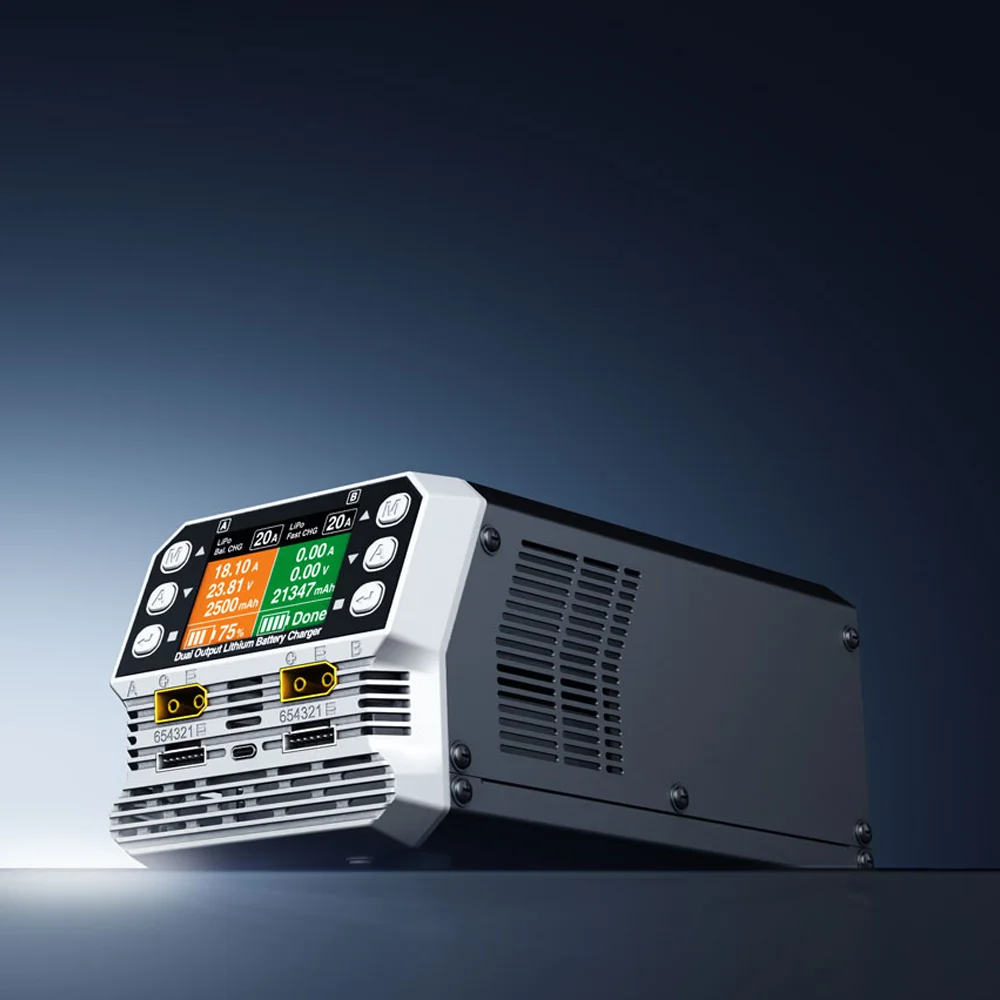 

PC1080neo industrial dual-channel 6S lithium battery charger,The voltage can be freely adjusted from 4.25 to 4.50V