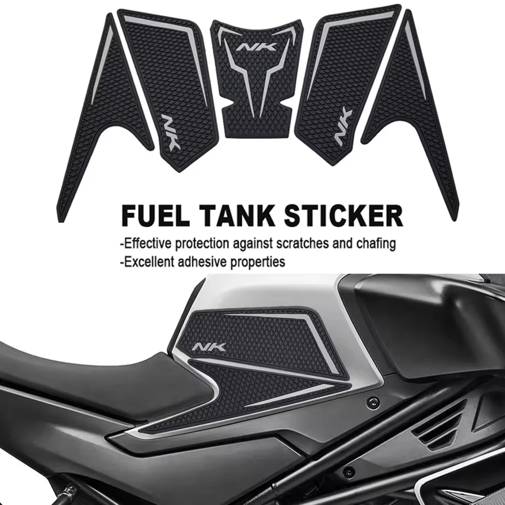 

Для CFMOTO 450NK 2023-2024 мотоциклетная противоскользящая накладка для топливного бака, защитные накладки на бак, резиновая наклейка на газовую наколенник