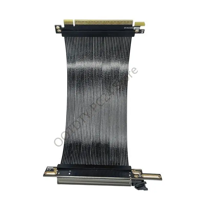 H7BA PCIE 5.0 X16 Extension Cable Bidirectional Bandwidth 270° ReverseRight Angled Featuring Multiple Layer High frequency