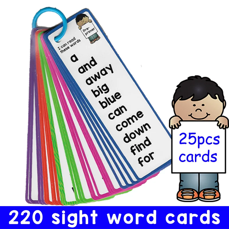 أفضل أدوات تعليم اللغة الإنجليزية: 25 قطعة من بطاقات الكلمات المرئية Dolch لتعليم الأطفال