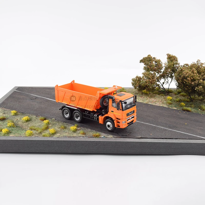 Soviet Kamaz 65802 87(S5) Tipper Die Cast Model 1:43 Heavy Muck Truck 6x6 Metal Car Model Collection 103687