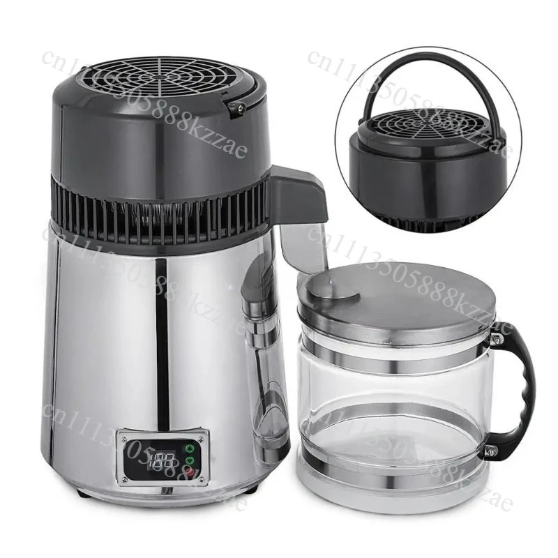 4L Distilled Water Machine Temperature Controlled Water Distiller Safe Health Water Distiller 304 Stainless Steel