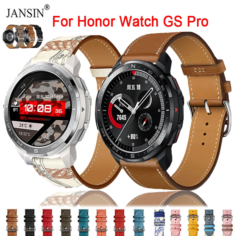 

Кожаный ремешок для часов Honor Watch GS Pro, сменный Браслет для Huawei Honor Watch GS Pro