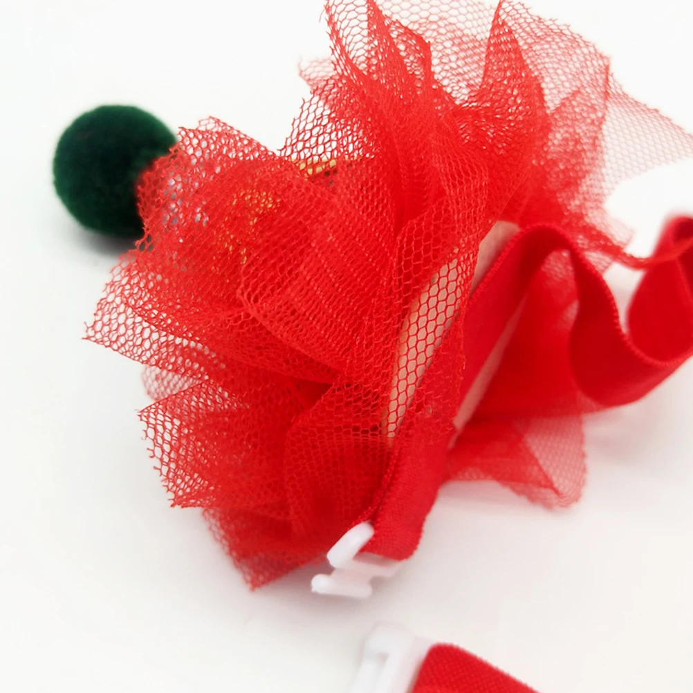 

2Pcs Christmas Pet Decorative Hats Adjustable Xmas Caps for Dogs Cats Holiday Costume Accessories Pet Christmas Hat