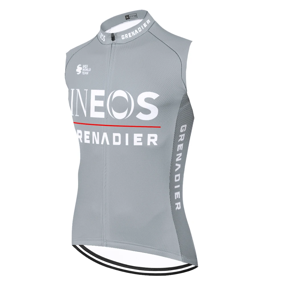 MOVISTAR 2026 INEOS GRENADIER Kein winddichtes ärmelloses Radtrikot Fahrradbekleidung Radsportbekleidung Herren Ciclismo Maillot Cyclisme Proteam 5