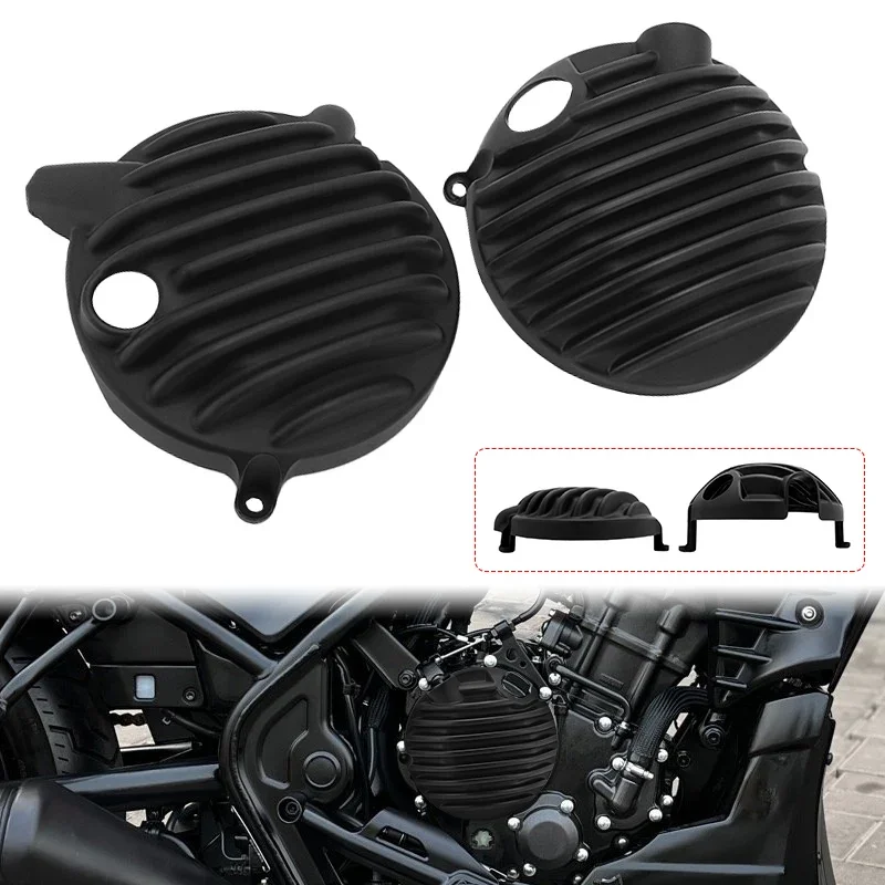 

for Honda Rebel CMX300 CMX500 300 500 2017-2022 Motorcycle Accessories Black Engine Guard Cover Side Fairing Case Protector