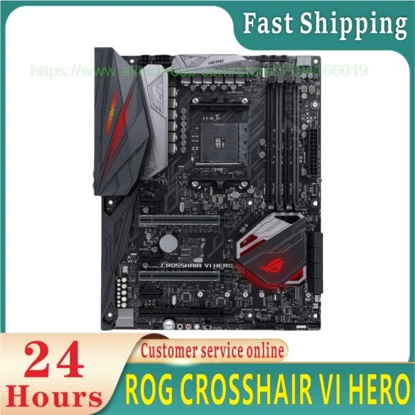 لوحة أم X370 كروشير VI CROSSHAIR تدعم ريزن 5 1500ryzen 5G من من من من من من أجل من من من هو ؟ ROG CROSSHAIR VI HERO