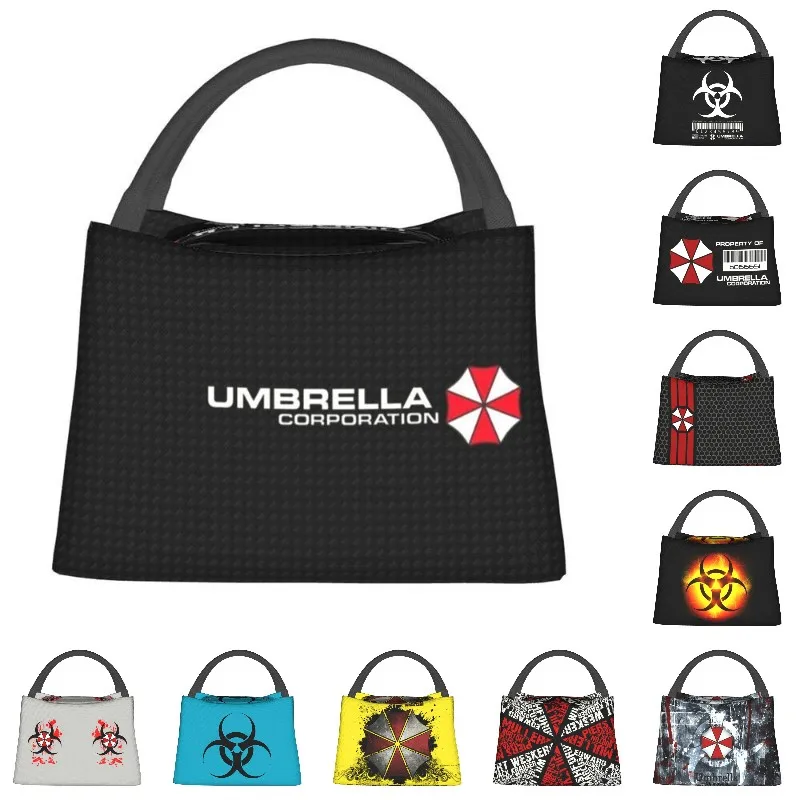 

Umbrella Corporation Logo Insulated Lunch Bags for Women Waterproof Video Game Thermal Cooler Bento Box Work Picnic