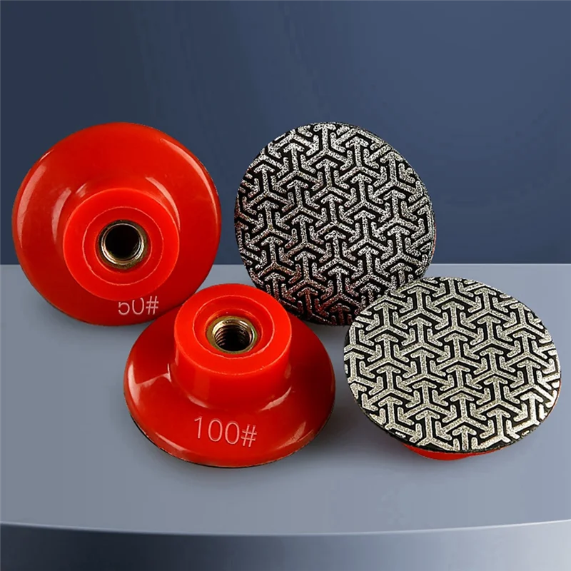 

M14 Thread 2Inch 50Mm Diamond Hand Polishing Pads Electroplated Sanding Pads Grinding Disc-AA70