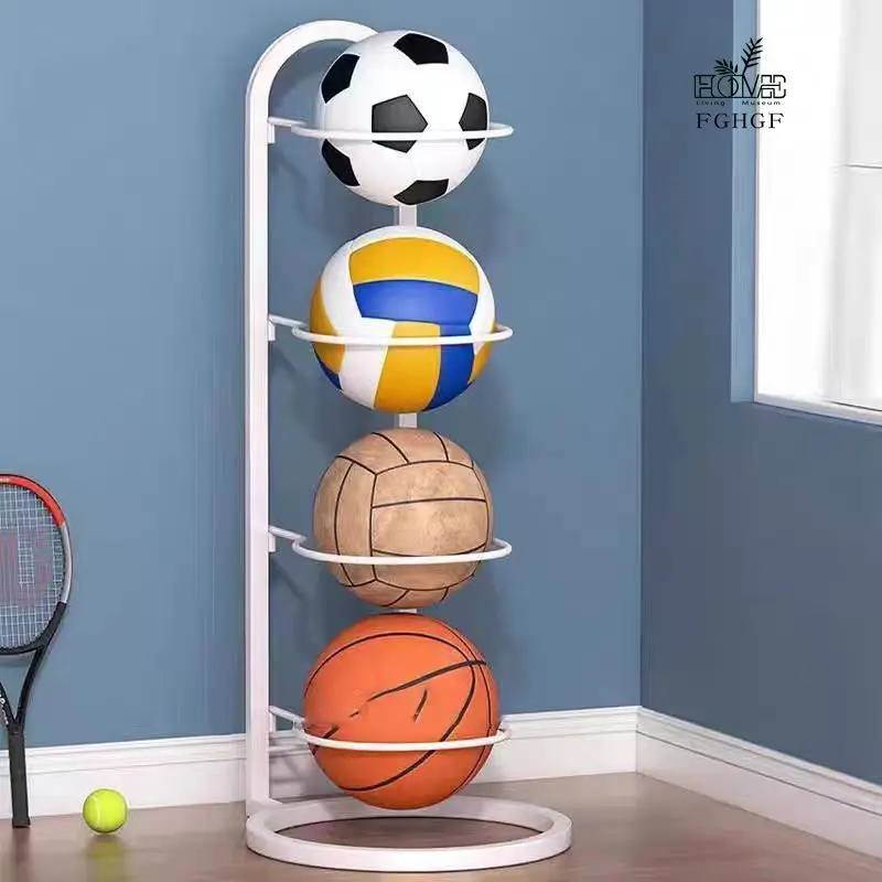 

Basketball rack, football volleyball organizer, ball display rack, children's ball-free punch-free bracket