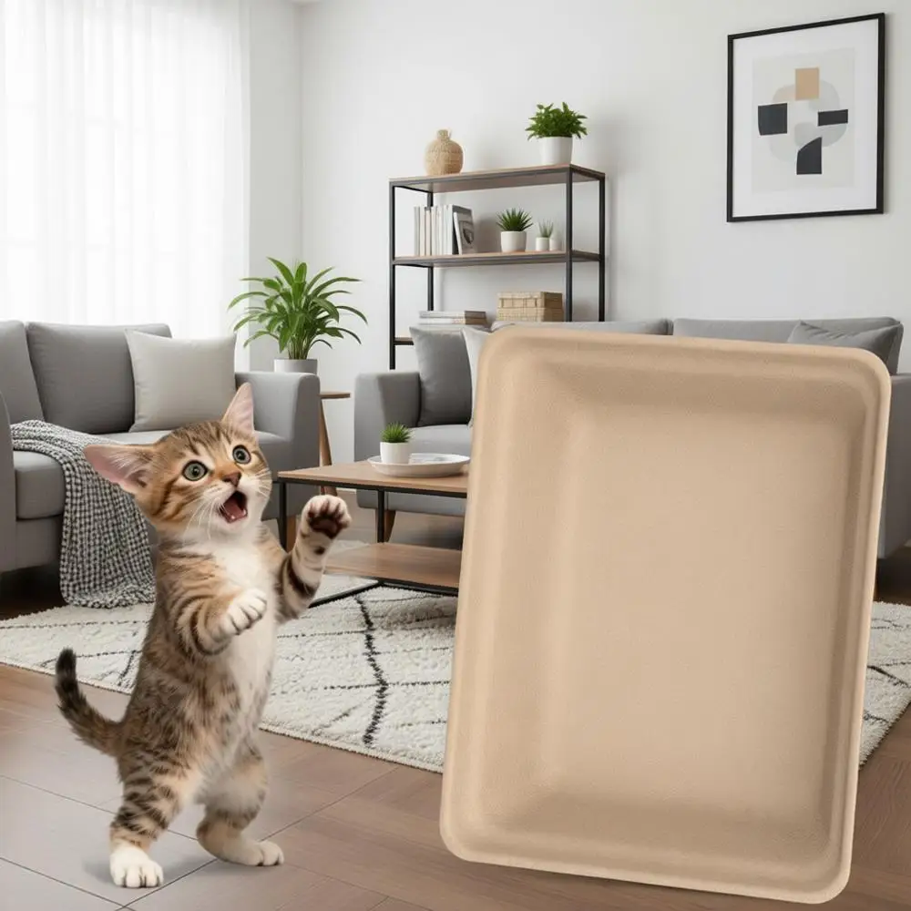 

12-Pack Disposable Litter Boxes for Cats: Portable Leak-Proof & Odor Control Tray for Kitty Indoor Travel 17.5x13.6 Litterbox Li