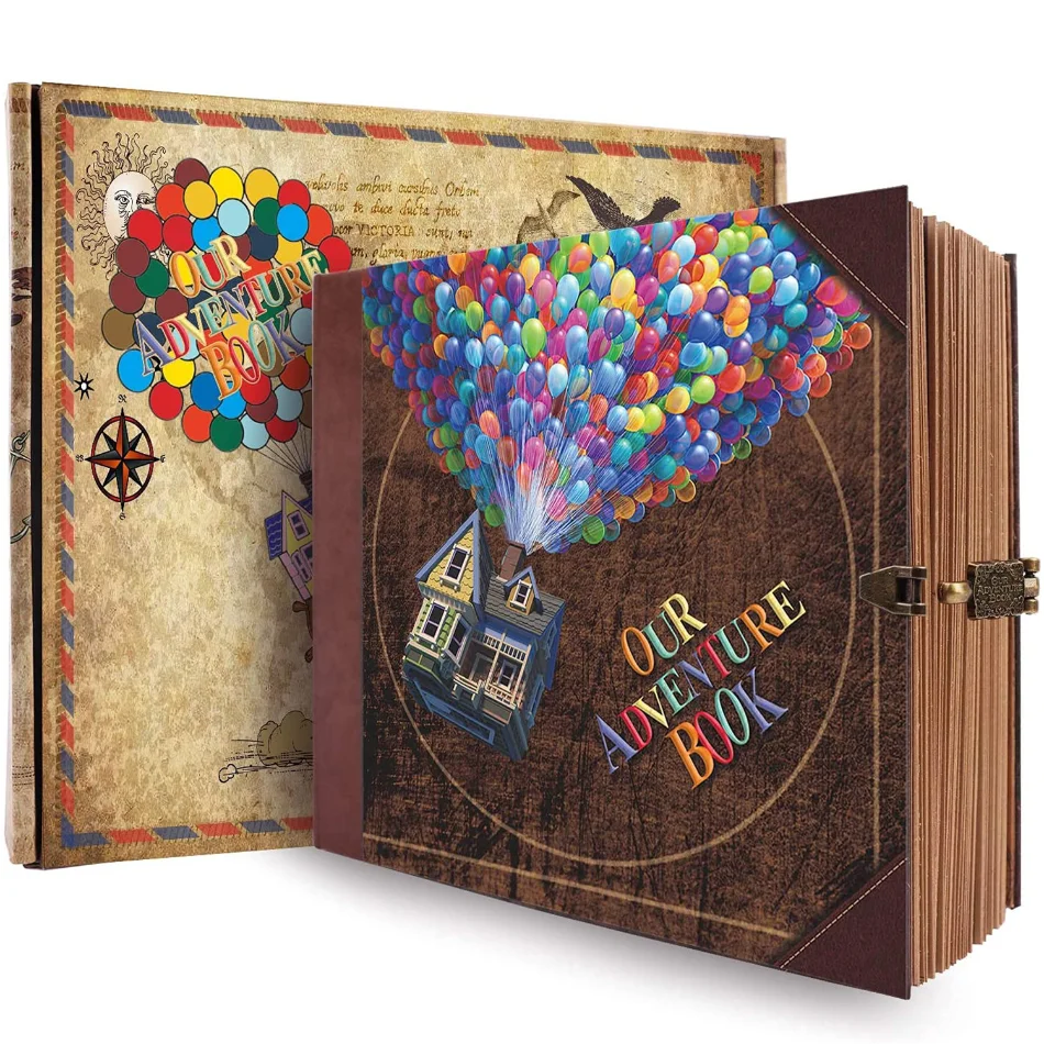 146 Page Scrapbook Our Adventure Book Retro Kraft Album DIY